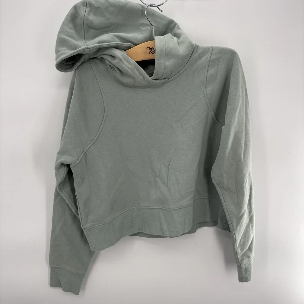 Lululemon Loungeful cropped hoodie sage green size small #4B